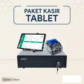 Tab Kasir + Aplikasi Kasir + Laci Kasir + Printer