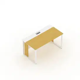 Meja Kantor uno single kaki Besi Original