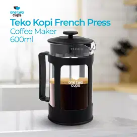 French Press 600ml One two cups