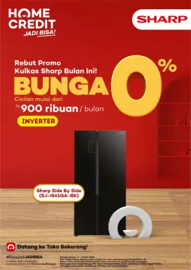 KULKAS SHARP PROMO BUNGA 0%