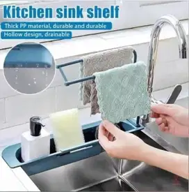 Tempat / Rak dapur / wastafel / botol / sabun / spon / handuk / kanebo