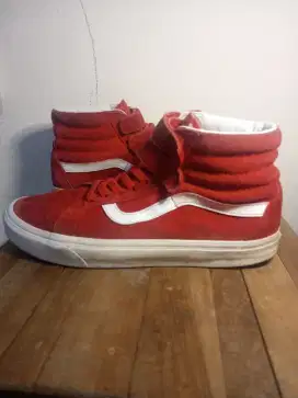 VANS SK8 Hi VELCRO,RED,ORIGINAL,GOOD CONDITION