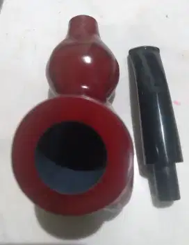 Cangklong Pipa Import Kayu Red Wood Unik