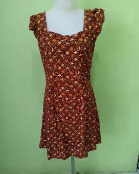 Dress Batik Coklat