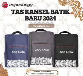 Tas Ransel Batik Baru 2024 Tas Ransel Batik Terbaru Tas Batik Ransel