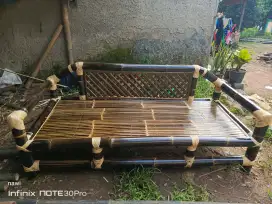 Jual bale bangku senderan dan kursi 1 set cod bayar di tempat