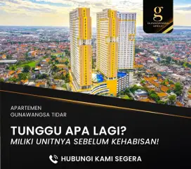 Apartemen Gunawangsa Tidar Surabaya Pusat studio furnish elektronik