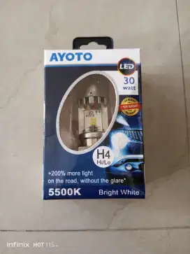 Lampu led premium Ayoto H4 super brigt super terang