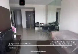 Jual dan Sewa Apartement Cosmo Mansion Middle Floor 2BR Full Furnished