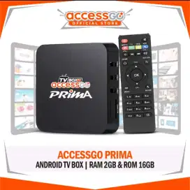 Android TVBox 4K Accessgo Prima merubah TV biasa ke Smart TV via Wifi