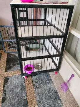 Kandang kucing 2 lantai tawar aja