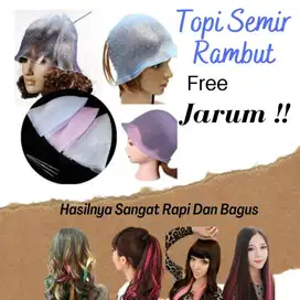 Topi Semir Rambut Magicap Topi highlight cat rambut topi bleaching