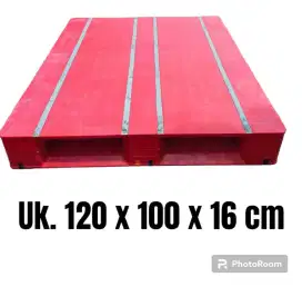 Pallet plastik baru 100x120x15 flat m