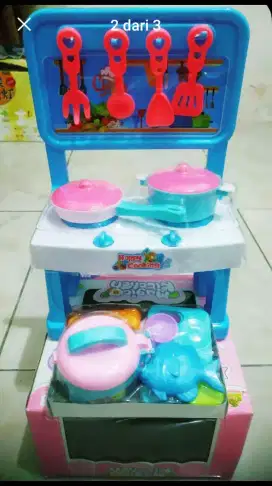 Mainan Masakan Set Batere Operate / Mainan Anak Magic Kitchen