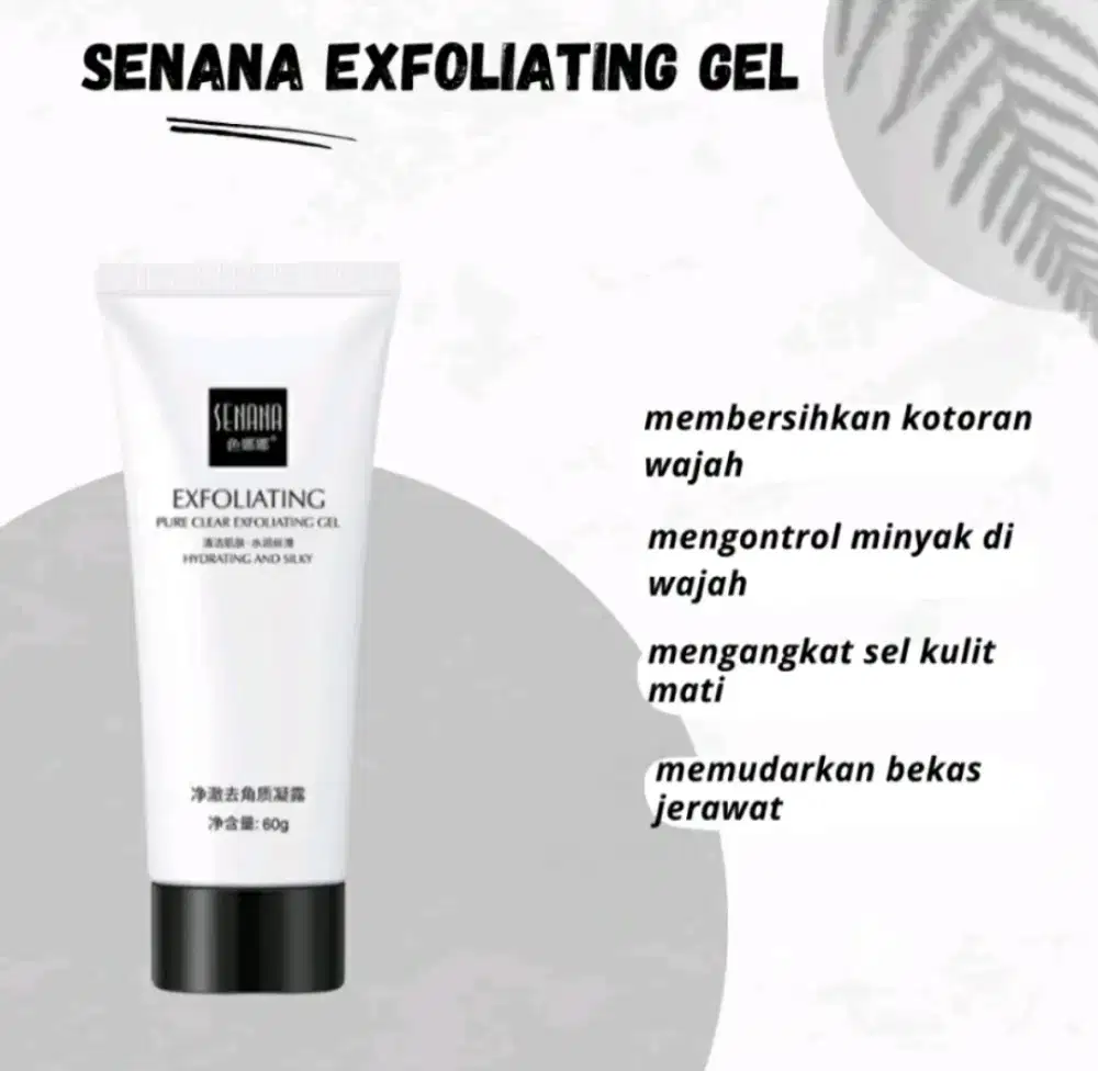 SENANA Exfoliating Gel Wajah Perawatan Kulit Wajah Exfoliating Cream