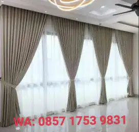 Gorden Jendela Trend Minimalis Bahan Blackout kedap Cahaya