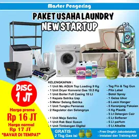 PAKET LENGKAP USAHA LAUNDRY,TERIMA BERES INSTALASI Dll,Bayar COD