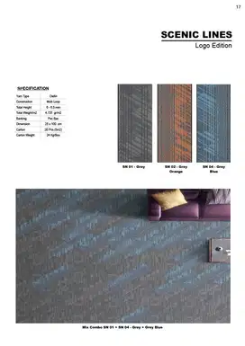 Karpet Tile Kantor I Hotel Scenic Lines Series by Karpet King