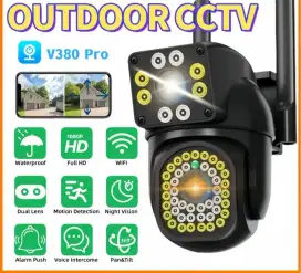 Cctv smart camera outdoor waterproof 2 lens fullhd