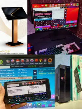 Paket pc karaoke stand lone bussiness Android youtube