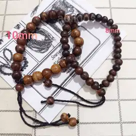 Gelang kayu gaharu aroma khas warna coklat bulat serut ab933