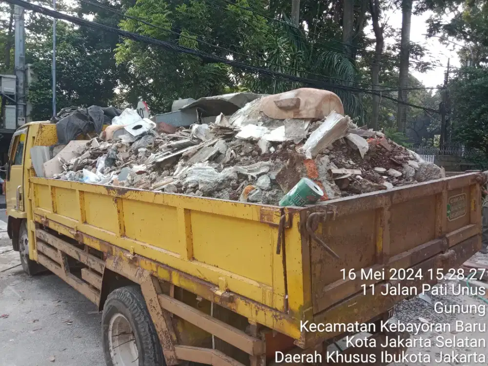 Jasa buang puing & tanah sampah proyek