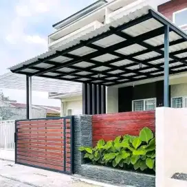 kanopi atap sepandek.