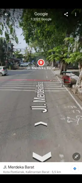 Tanah strategis tepi jalan merdeka barat