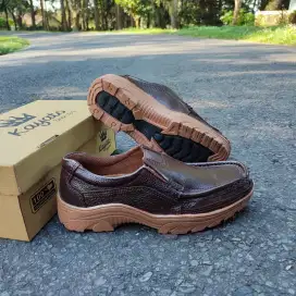 Sepatu Pria Oxford Pantofel Kulit Kayato Brown