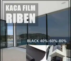 KACA FILM RIBEN RYBEN KACA FILM HITAM ANTI GORES KACA JENDELA RUMAH
