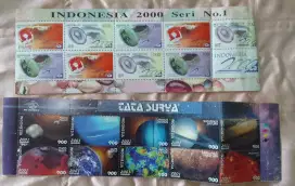 2 buku perangko dalam & luar negeri