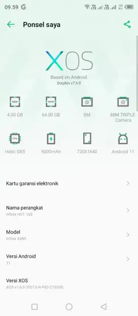 Di jual infinix hot 10s 4 / 64gb