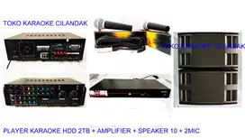 paket karaoke lengkap player hdd 2tera