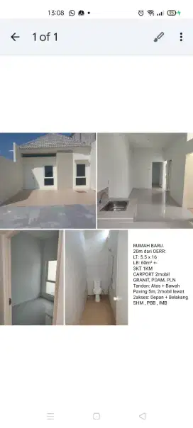 Turun harga!!Dijual Rumah Medayu Utara - 20m dari OERR