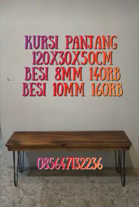 Kursi/bangku warung/cafe isi 2orang