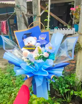 Buket wisuda blue