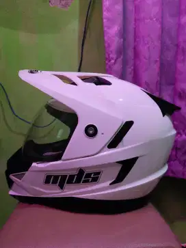 HELM MDS SUPER MOTO ORIGINAL /MDS FULL FACE/DOUBLE VISOR/