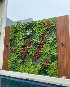 Pemasangan Vertical Garden Hiasan Dekorasi Dinding Rumah