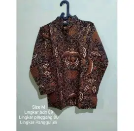 Kemeja batik cewe size M