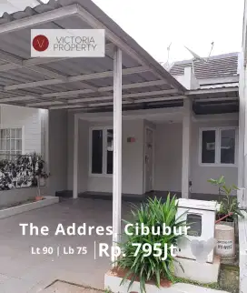 Jual Murah Rumah Cantik di The Address Cibubur