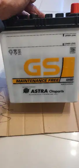 aki mobil GS 34B19L kondisi drop/soak