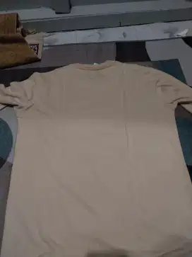 Baju Kaos Lengan Panjang Krem Pria