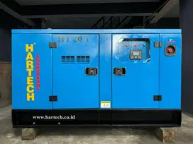 GENSET SILENT HARTECH 20KVA MESIN YANMAR JAPAN SPT UNIT BARU GARANSI