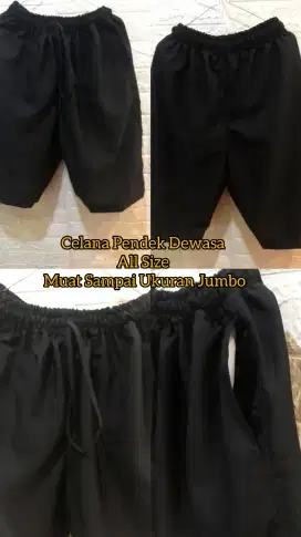 Celana kolor pendek pria / wanita [BAHAN KATUN]