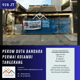 DIJUAL RUMAH DI PERUM DUTA BANDARA PERMAI KOSAMBI TANGERANG-VIA CESSIE