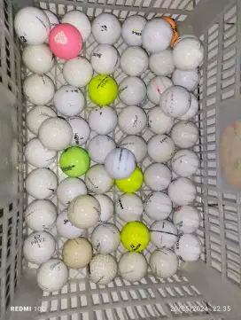 Jual bola golf campuran srixon, titleis, dll