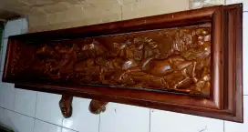 UKIRAN ANTIQ 8 KUDA KAYU JATI