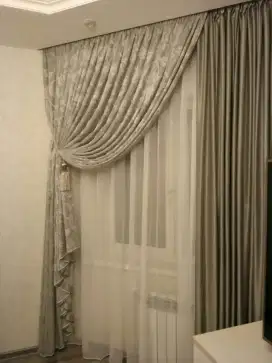 Pasang gordyn gorden hordeng murah vertikal roll blind jasa tirai viv