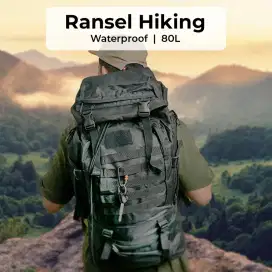 Mojoyce tas ransel militer hiking camping oxford waterproof 80l