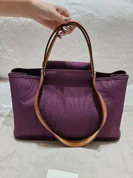 Hermes Cabag Elan Tote Canvas Purple